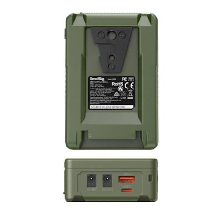 SmallRig 4872 VB50 Mini - akumulator V-Mount, 6800mAh, 99Wh, D-Tap, USB-A, USB-C, zielony_3